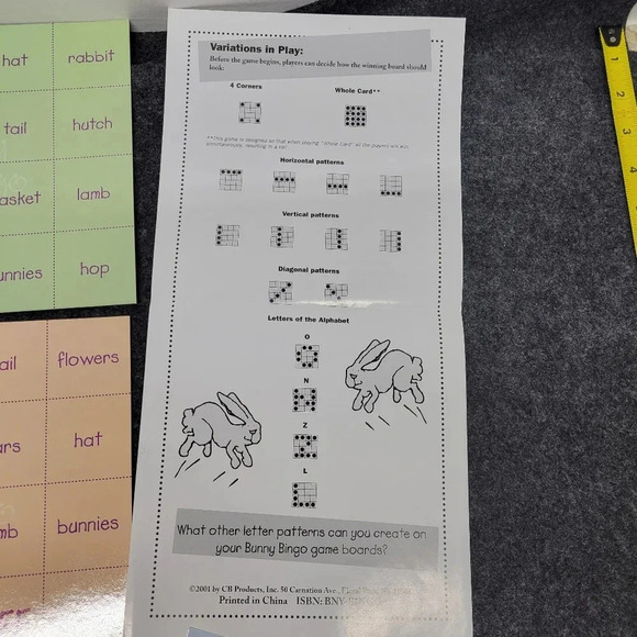 π΄3/$15π΄ Cute Vintage Easter Bingo Game - Picture 15 of 16